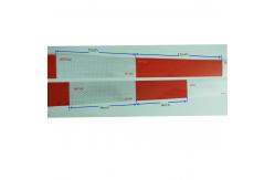 China Strong Adhesive  Waterproof Red White Dot C2 Reflective Conspicuity Tape supplier