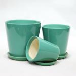 Glossy Ceramic Decorative Pots Lightweight for Home Decor