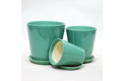 China Glossy Ceramic Decorative Pots Lightweight for Home Decor supplier