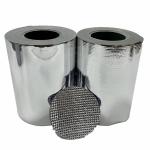 Thermal Insulation Aluminum Foil Fiberglass Cloth 18um for sale