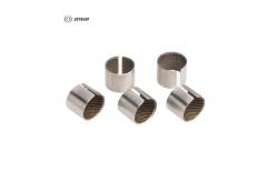 China PTFE Composite Sleeve Bearings Fabirc Textile Sleeve Bushing Self Lubricating supplier