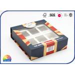 Visible Plastic Film Flip Lid Paper Printed Box Package With Insert for sale