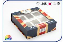 China Visible Plastic Film Flip Lid Paper Printed Box Package With Insert supplier