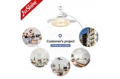 China CE Smart Wifi Control Invisible Ceiling Fan Light for Bedroom 36 Inch supplier