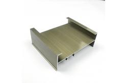 China T Shape Sliding Window Aluminum Champagne Anodized Profile supplier