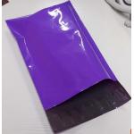 Printing Packaging Poly Bags , Purple Plastic Poly Mailer Bag for sale