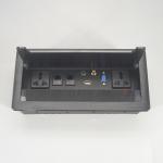 BNT brushed aluminium alloy panel power socket hide brush flip up socket for hotel for sale