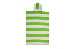 China Quick Dry Microfiber Surf Poncho Changing Towel Robe With Hood And Front Pocket supplier