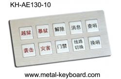 China IP65 Rugged Full Metal Keyboard Kiosk with customized layout design 10 Keys supplier