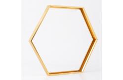 China Hexagonal Aluminium Mirror Frame Furniture Profiles For Displaying Picture supplier