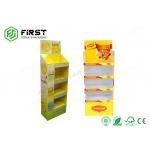 Full Color Printing Cardboard Floor Displays Customized Paper Floor Shelf Display for sale