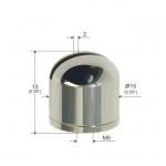Wire Rope Ceiling Parts Stainless Steel Hemispherical With Groove YW86247 for sale
