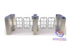 China Waterproof Dual Lane Swing Barrier Turnstile Anti Collision Function Movement supplier