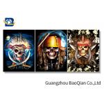 Amazing Skull 3d Picture With Black Frame , Depth 3d Stereograph Printing