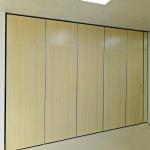 Melamine Board Movable Partition Walls , Conference Room Folding Sliding Partition Doors for sale