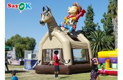 China PVC Double Stitching Inflatable Horse Bounce Castle For Backyard supplier