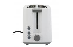 China New White housing 2 slice bread toaster Toasters For Home Appliance supplier