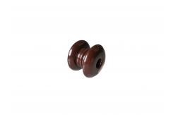 China Special Designed Brown Height 93mm Porcelain Spool Insulators supplier