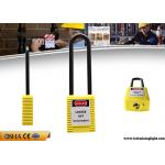 Yellow Colour English PVC Tag Safety Lockout Padlocks 76mm Sahckle Length for sale