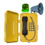 IP67 Waterproof Industrial VoIP Tunnel Telephones With Horn And Beacon for sale