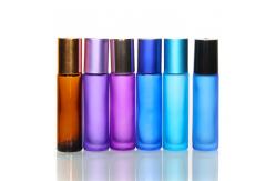 China Perfume Serum 30ml Glass Roller Bottles In Bulk Silk Screen Printing supplier