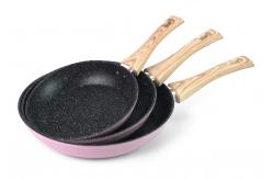 China Induction Bottom Aluminum CIQ 3.0mm Stackable Cookware Sets supplier