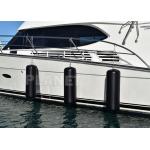 Customized Marine PVC Black Inflatable Marine Boat Fender Holder Floating Boat Fender for sale