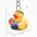 Harmless Cute Sports Theme Mini Duck Keychains Gift For Kid'S Birthday Parties for sale
