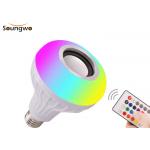 RGBW E27 Adapter Bluetooth Speaker Bulb Remote Control SMD5730 for sale
