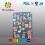 Colorful Vivid Irregular Economic Recyclable Custom Paper Labels Bottle / Plastic Bag for sale