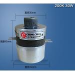 200k High Frequency Stainless Steel Piezoelectric Ultrasonic Transducer for sale
