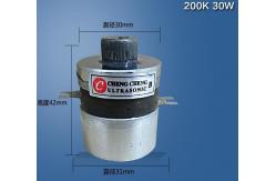 China 200k High Frequency Stainless Steel Piezoelectric Ultrasonic Transducer supplier