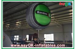China 4 Led Bulbs Inflatable Lighting Decoration Stand Ball Tyre Shape supplier