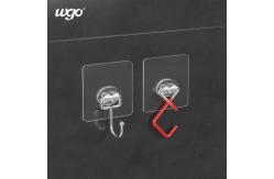 China WGO Transparent Sticky Buckle Shower Caddy Adhesive Strips Wire Shelf Fixture supplier