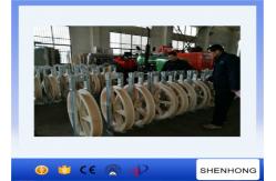China Single Nylon Wheels Large Diameter Rope Pulley Diameter 916mm Stringing Conductor supplier