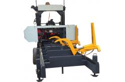 China Diesel Horizontal Portable Band Saw Machine For Cutting Tree Trunk supplier