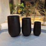 Round Fiber Clay Flower Planters Pots Life Time Keep 5-6 Years Outdoor for sale