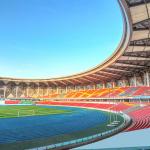 Two Layers Synthetic Sports Flooring Eco-Friendly Blue Playground running track