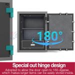 Yingbo Mechanical Lock Fireproof Safe Box Cement Material Fire Rating 2 Hours