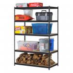 Boltless Rivet Metal Garage Rack With Adjustable Wooden Tiers for sale