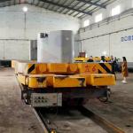 Cable Drum Powered Rail Transfer Trolley 50 Tons Mold Plant Motorized Battery for sale