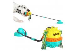 China Food Dispensing Function Dog Interactive Pet Toys 40CM Stronger Suction OEM With Sound supplier