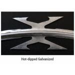 Hot Dipped Galvanized Razor Barbed Wire Rust Resistance Long Life For Protection for sale