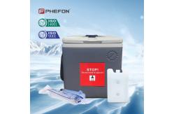 China PHEFON Compact Vaccine Cooler Box Grey Vaccine Carrier Box supplier