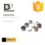Round Shape High Shine 22L 24L Silver Shank Buttons
