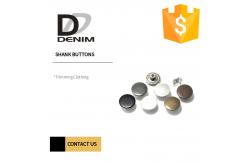 China Round Shape High Shine 22L 24L Silver Shank Buttons supplier