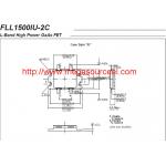 FUJI  L-Band High Power GaAs FET  FLL1500IU-2C Integrated Circuit Chip