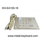 16 Keys Industrial Metal Keyboard with Rugged Stainless Steel Material for sale