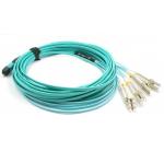 3M Duplex OM3 MPO To 8xLC Fiber Optical Patch Cord 50/125 for sale