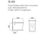 Modern Pulse Tankless Toilet Floor Mounted WC For Bathroom
